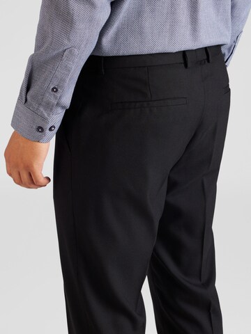 Slimfit Pantaloni cu dungă de la TOPMAN pe negru