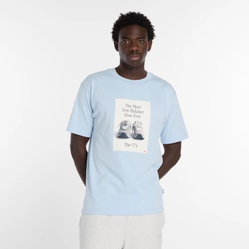 T-Shirt '574' new balance en bleu : devant