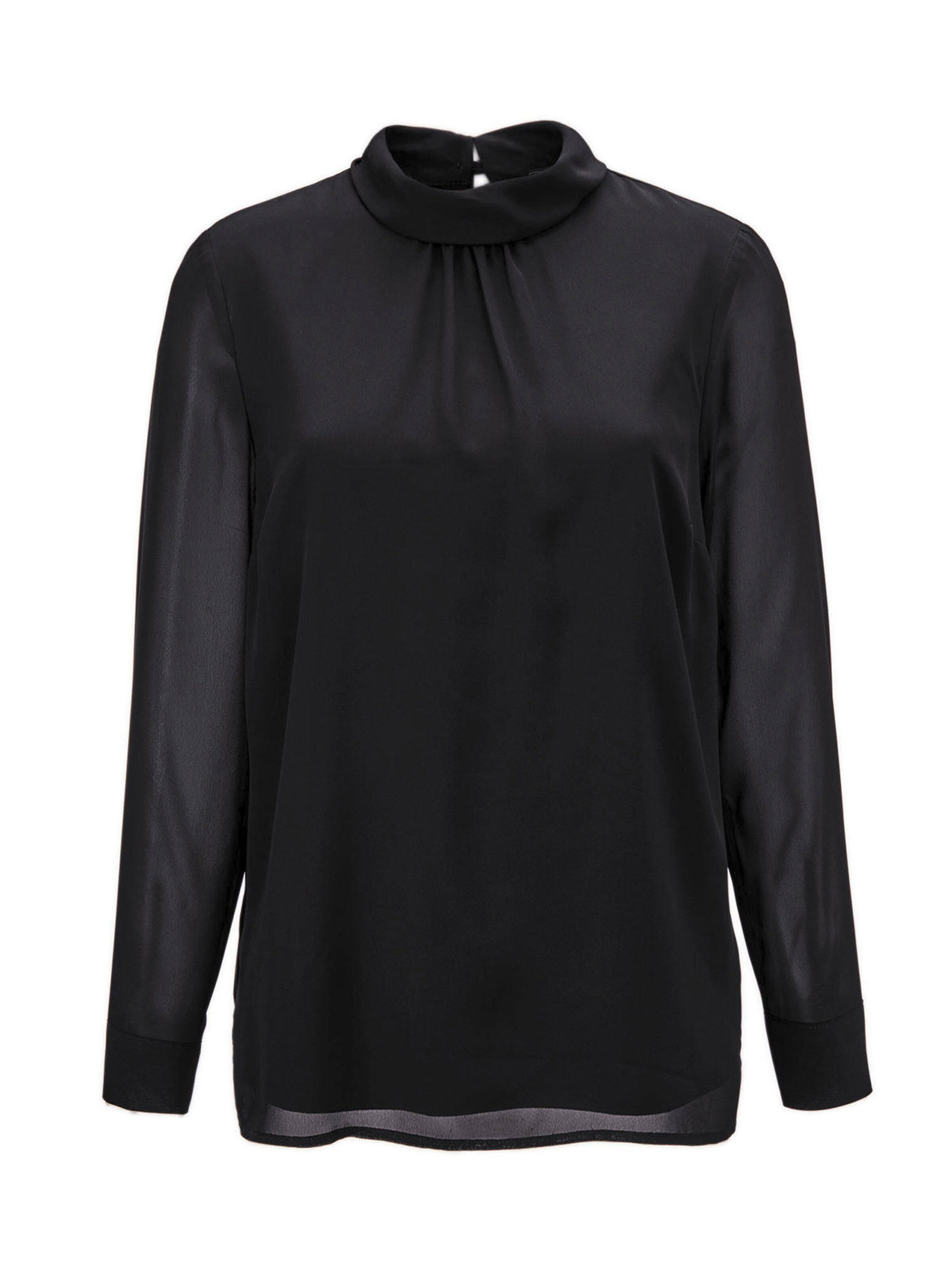 Goldner Blouse in Zwart: voorkant
