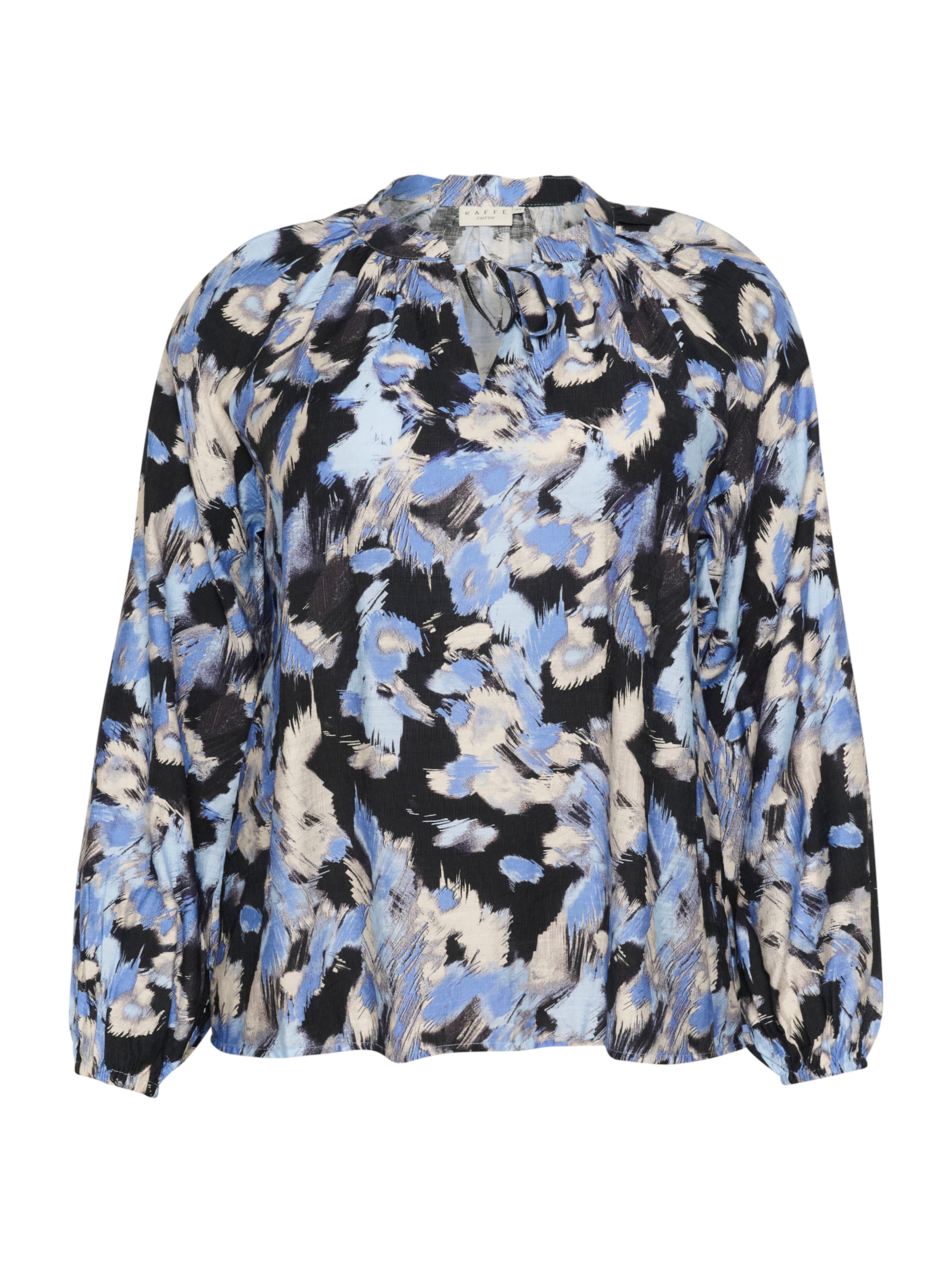 KAFFE CURVE Halenka 'KC Toria' – modrá: přední strana