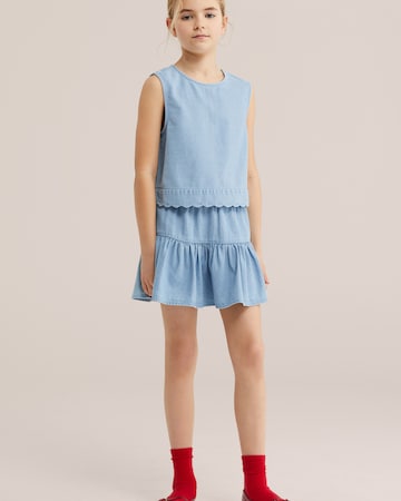WE Fashion Nederdel i blå