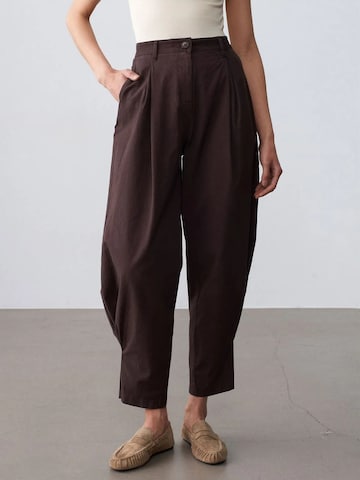 Dilvin Wide leg Pants in Brown