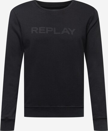 Sweat-shirt REPLAY en noir : devant