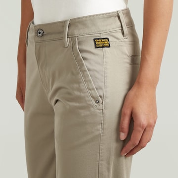 G-STAR Tapered Chino Pants 'Kate' in Beige