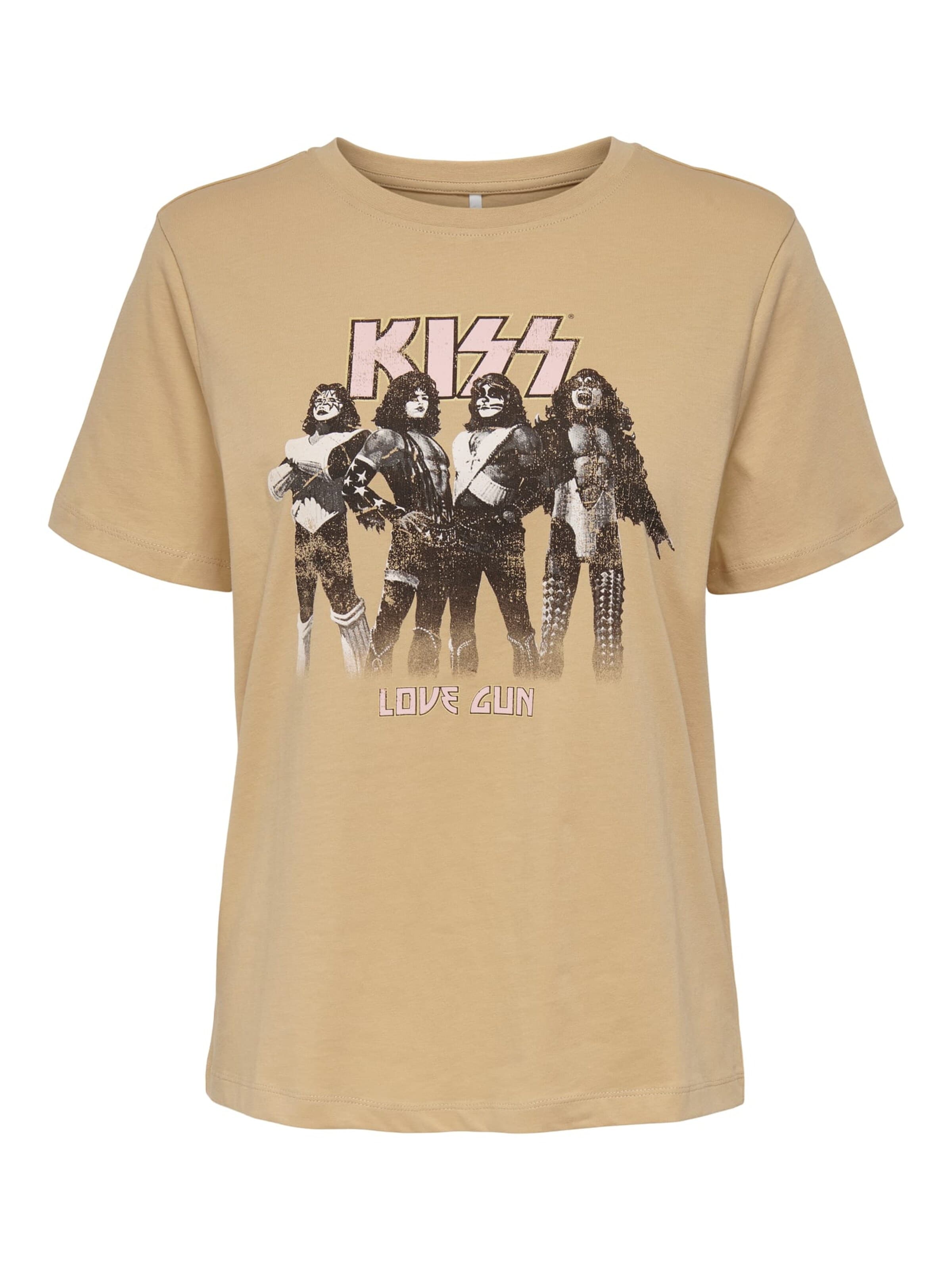 ONLY Tricot 'Kiss' in Bruin: voorkant