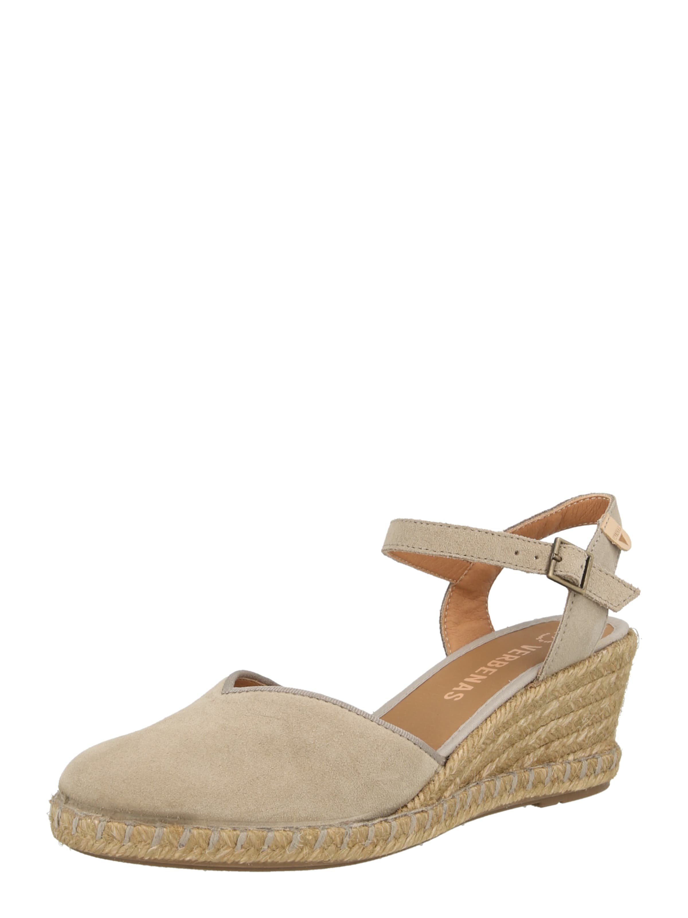 VERBENAS Čevlji s peto in s paščki 'MAGGIE' | siva barva: sprednja stran