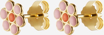 ENAMEL Copenhagen Ohrringe 'Blossom' in gold / orange / rosa, Produktansicht