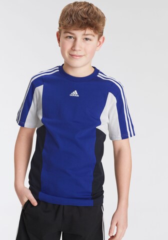 ADIDAS SPORTSWEAR Funkční tričko 'Colorblock 3-Stripes  Fit' – modrá