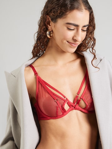Hunkemöller Melltartó 'Rhys' - piros: elől