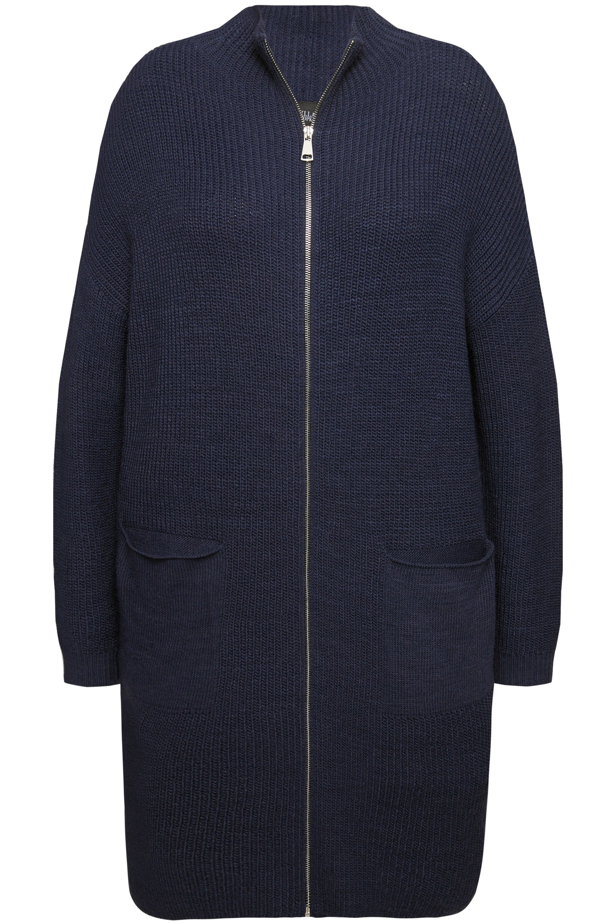 Ulla Popken Strickjacke in Blau: Vorderseite