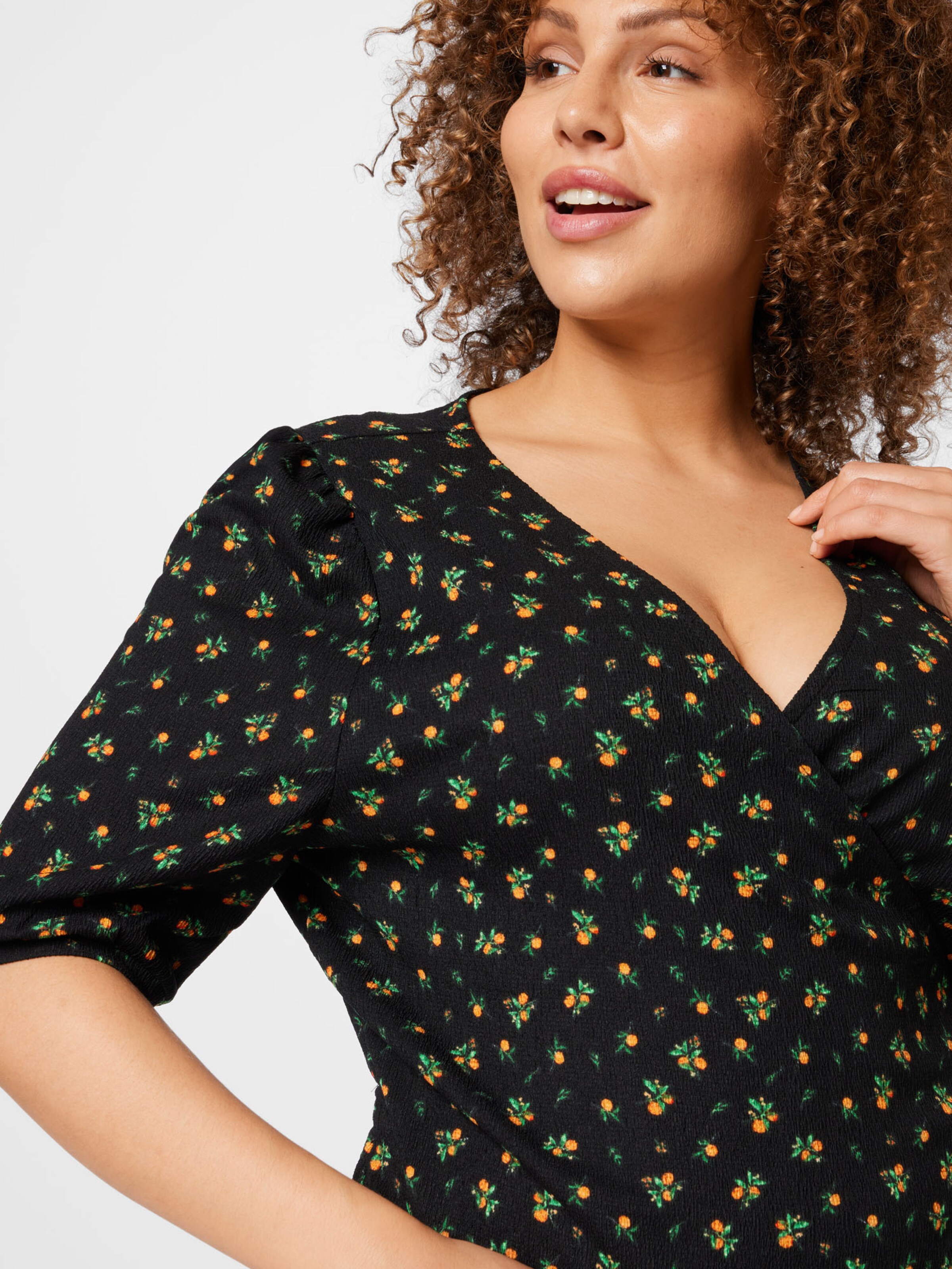 Frauen Große Größen ONLY Carmakoma Bluse in Schwarz - TA10152 Frauen Große Größen ONLY Carmakoma Bluse in Schwarz - TA10152