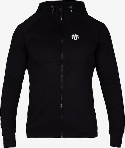 MOROTAI Sudadera con cremallera deportiva 'Neotech' en negro / blanco, Vista del producto