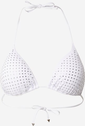 GUESS Triangel Bikinitop in Wit: voorkant