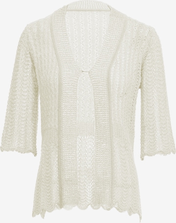 ALARY Knit Cardigan in White: front