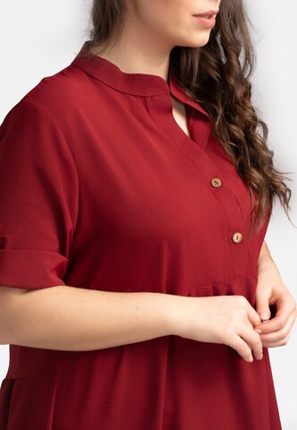 Robe-chemise 'DALIA' Karko en rouge