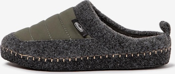 Nuvola. Slipper 'Zueco New Wool' in Green: front