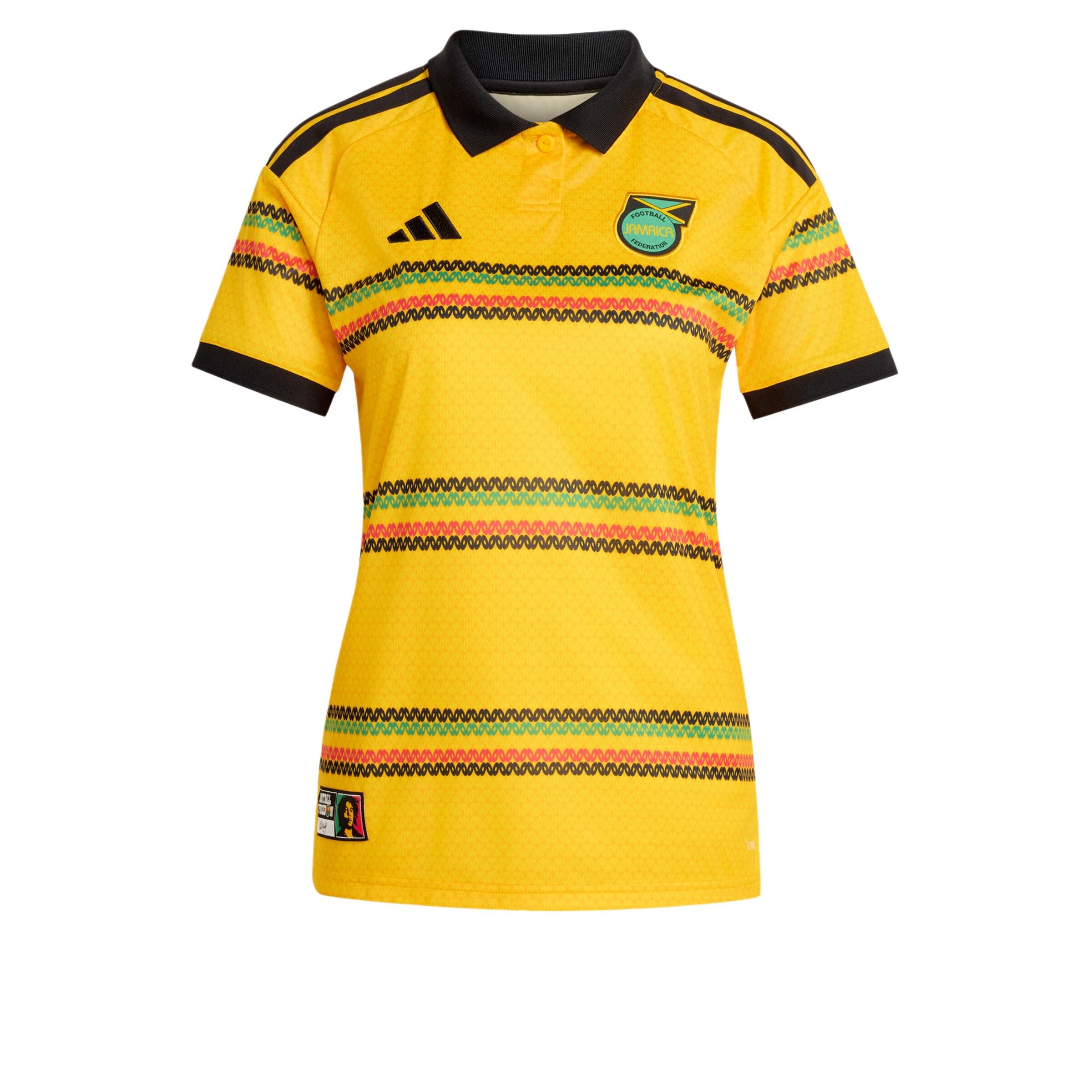ADIDAS PERFORMANCE Maillot 'Jamaika 26 x Bob Marley' en jaune / pomme / rouge cerise / noir, Vue avec produit