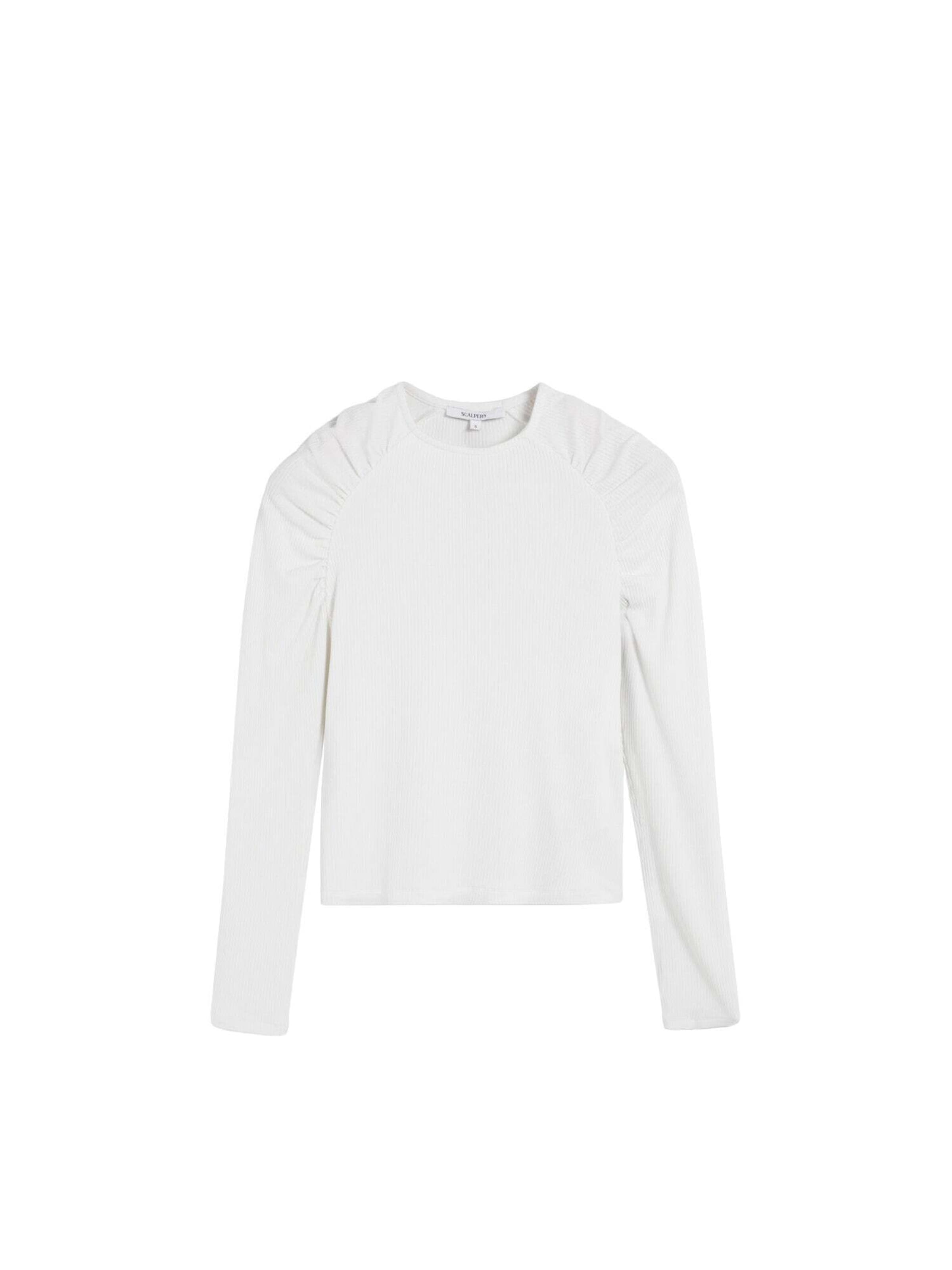 Scalpers Tričko – bílá: přední strana