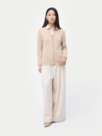 GOBI Cashmere Kofta 'Women's Essential Cashmere Full-Zip Cardigan' i beige