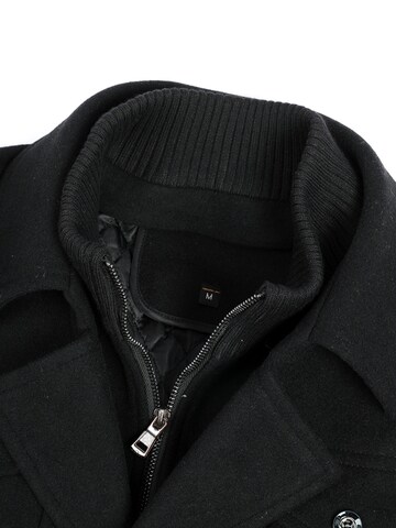 YOUTHUP Winter Coat 'Reverslinie' in Black