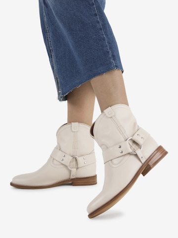 BRONX Ankle Boots 'Fe-Lise' in Beige: front