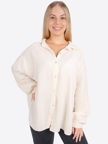 Seasons of April Bluse 'Sasha' in Beige: Vorderseite