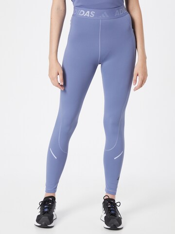 ADIDAS PERFORMANCE Skinny Sportsbukse i lilla: forside