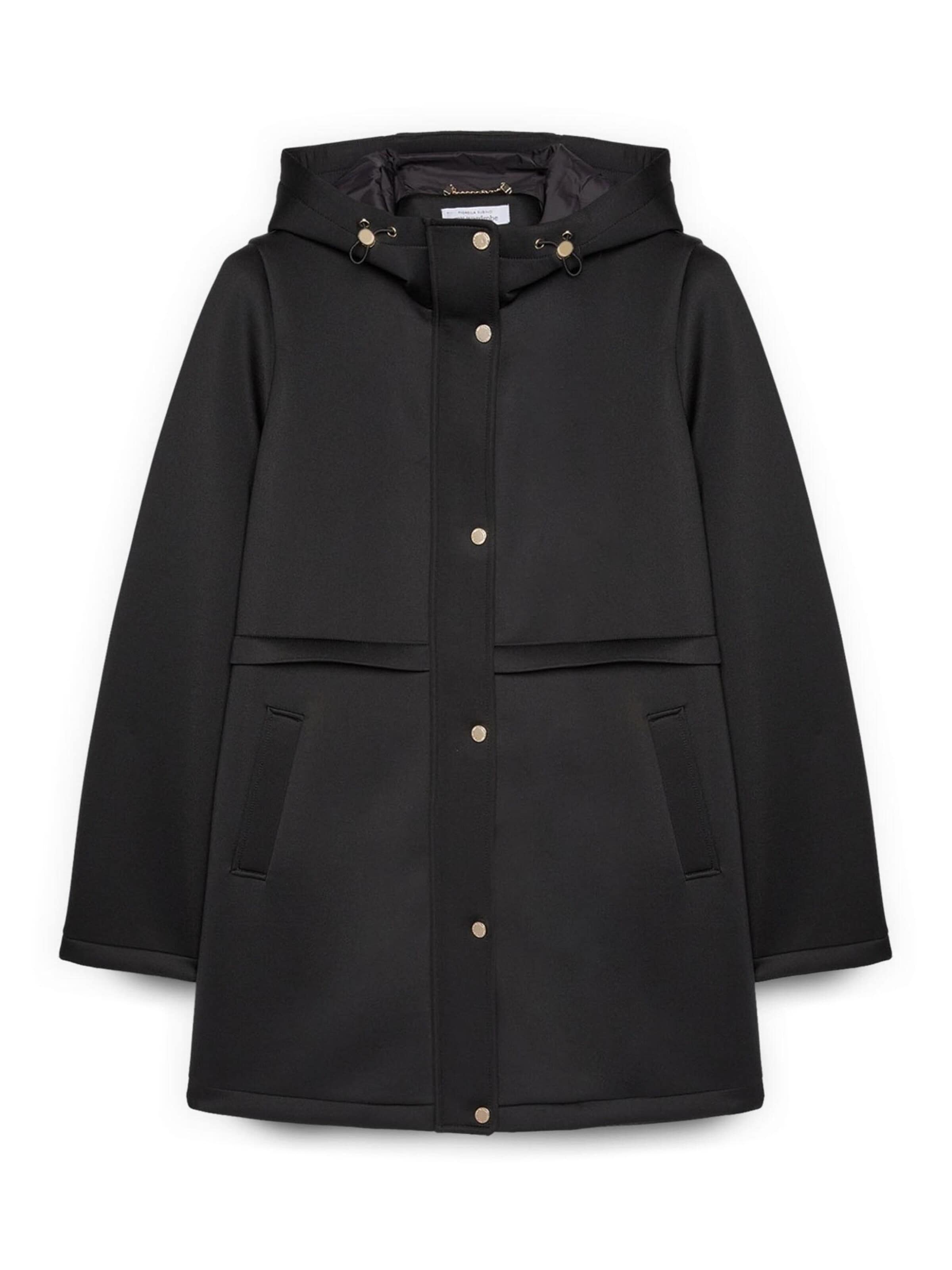 Manteau d’hiver Fiorella Rubino en noir : devant