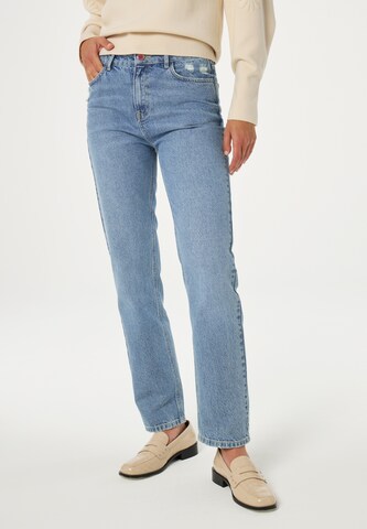 Fabienne Chapot Regular Jeans in Blauw: voorkant