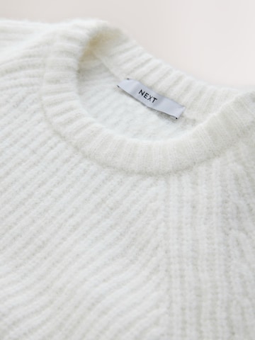 Next Gebreide jurk in Wit