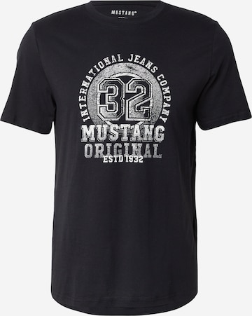 MUSTANG T-Shirt 'Style Austin' in Grau: Vorderseite