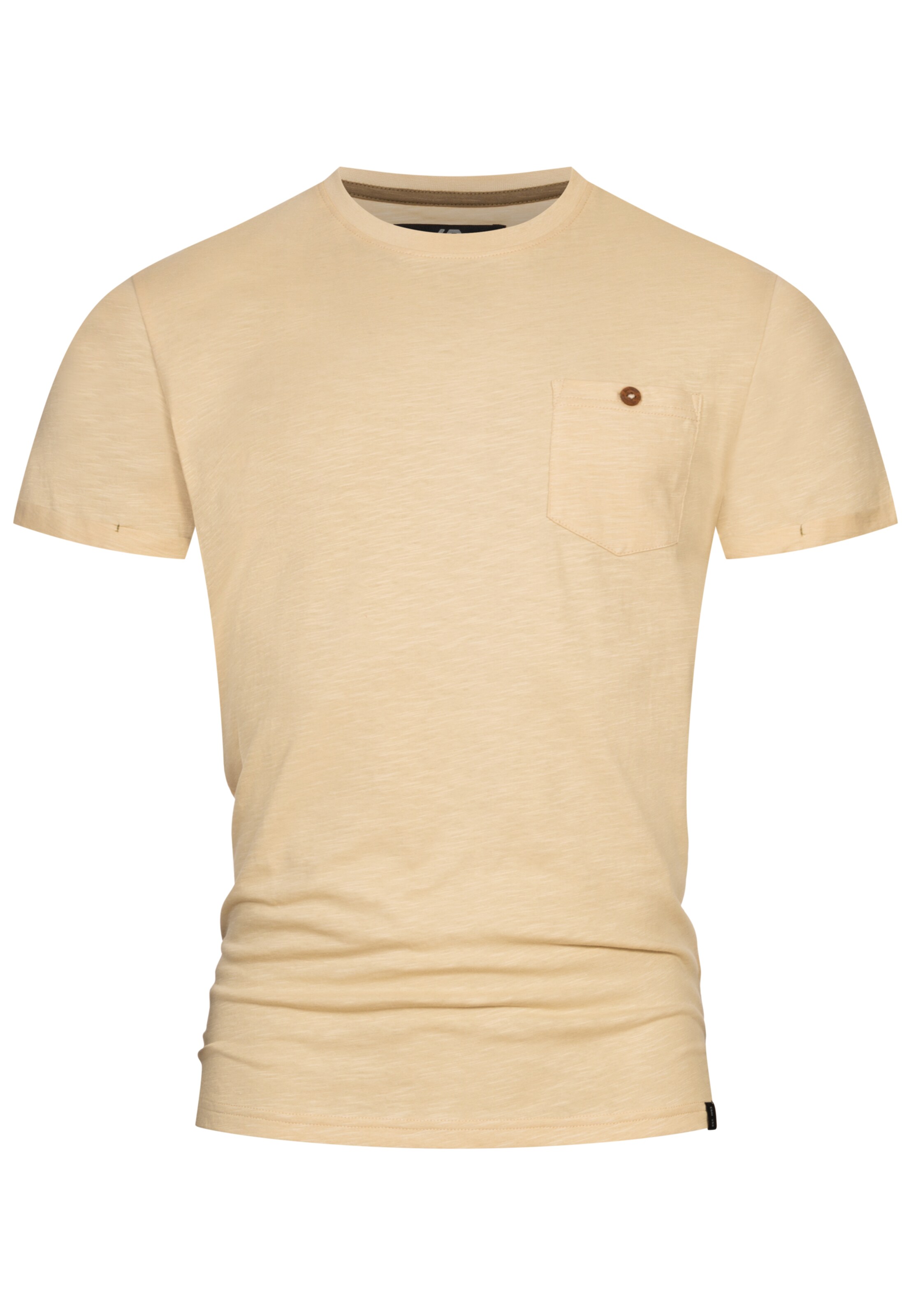 INDICODE JEANS Shirt ' Jon ' in Beige: voorkant