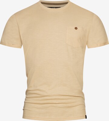 T-Shirt ' Jon ' INDICODE JEANS en beige : devant