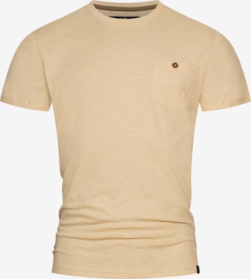 INDICODE JEANS T-Shirt ' Jon ' in Beige: predná strana