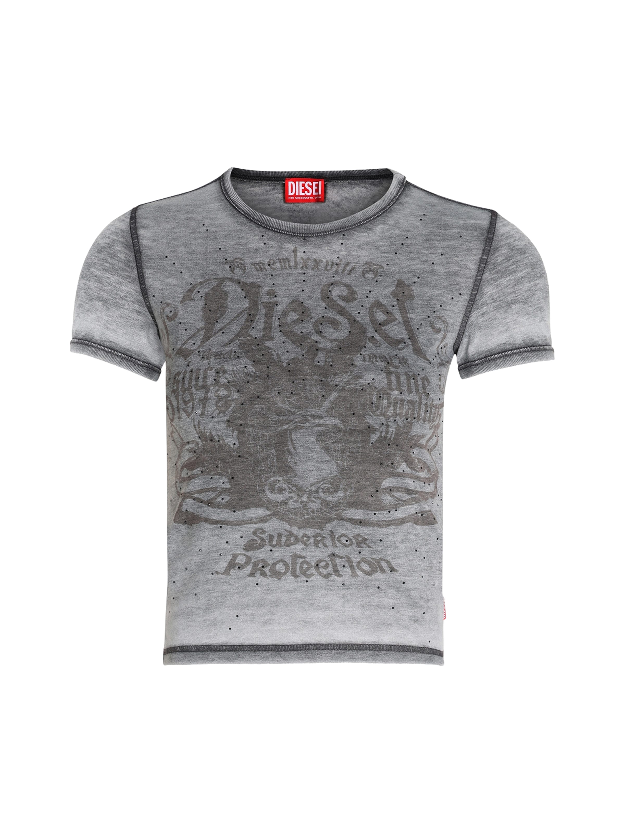 DIESEL Shirt 'T-UNCUTIES' in Black: front