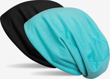 styleBREAKER Mütze 'Wende Beanie' in Schwarz: Vorderseite