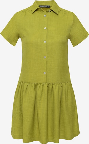 FRESHLIONS Shirt Dress in Green: front