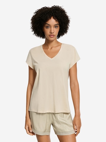 Hanro Shirt ' Natural Shirt ' in Beige: voorkant