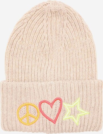 Zwillingsherz Beanie 'Luci' in Beige: front