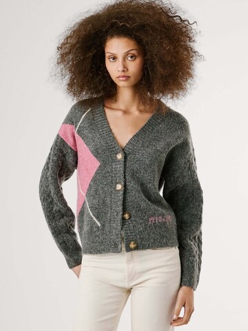 Pepe Jeans Knit cardigan 'Cecily' in Grey: front