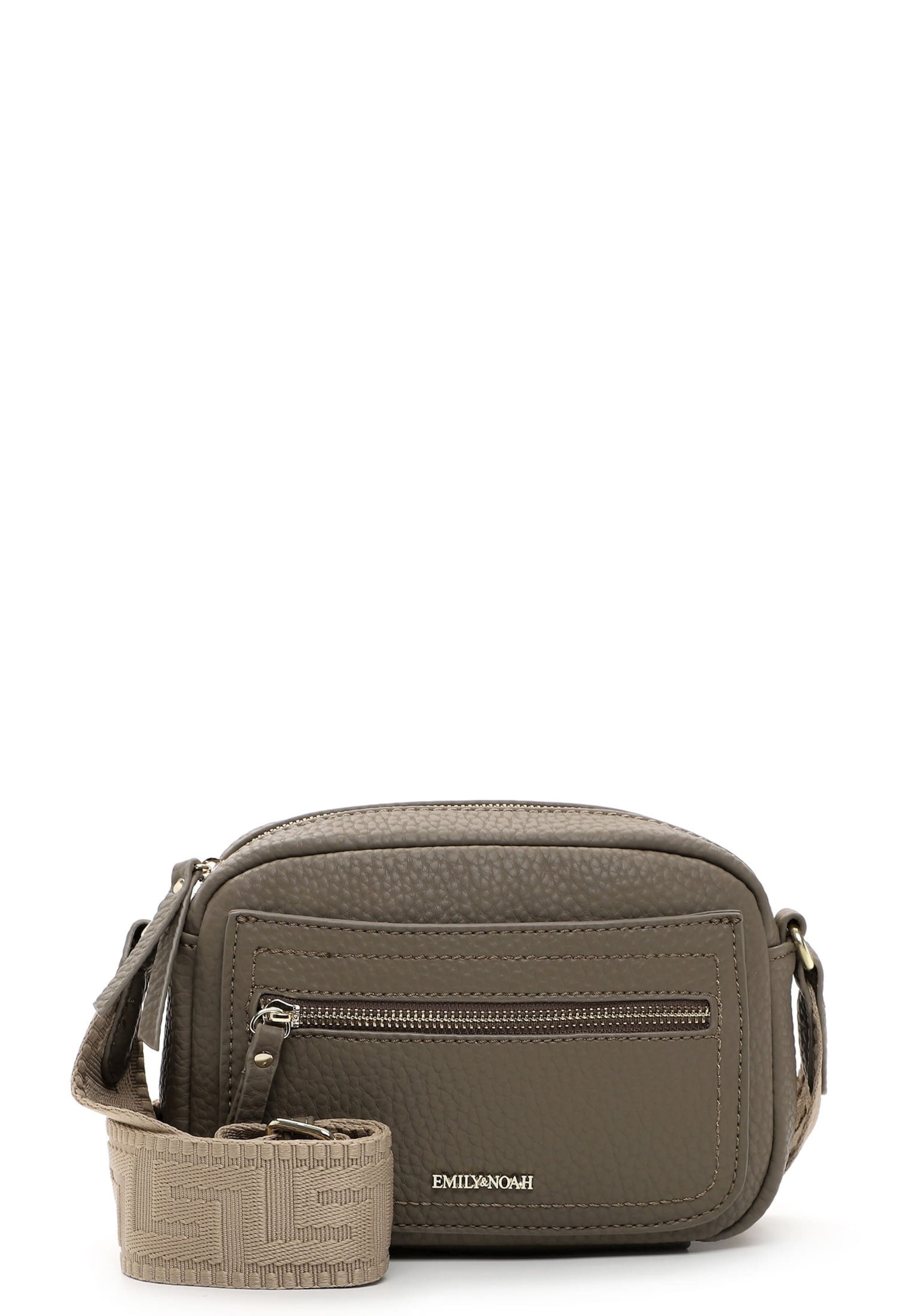 Emily & Noah Skuldertaske 'Heidi' i grå: forside