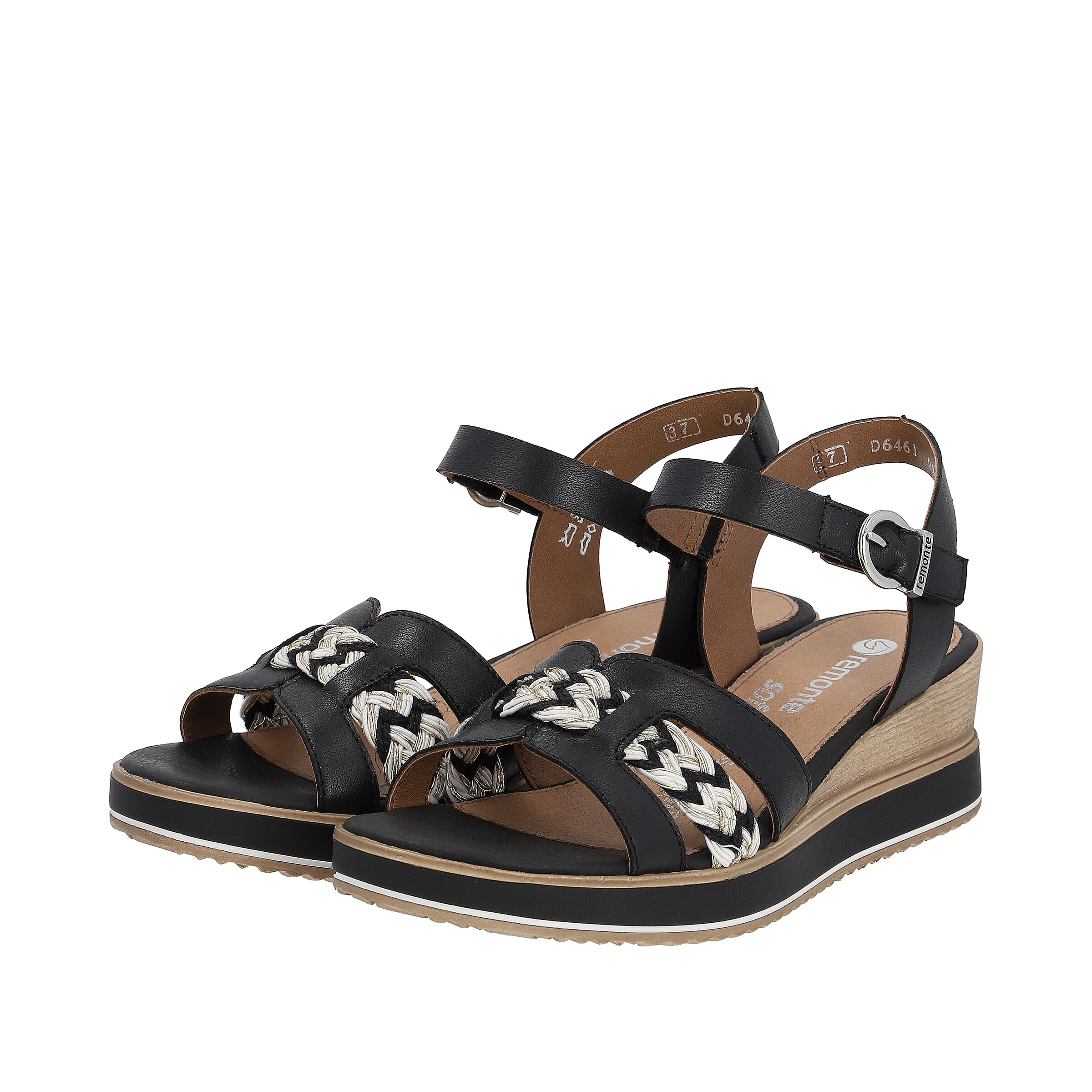 Sandales 'D6461' REMONTE en noir