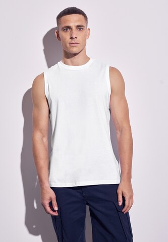 Street One MEN Tanktop in Weiß: Vorderseite