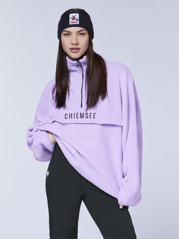 CHIEMSEE Athletic Sweater in Purple: front