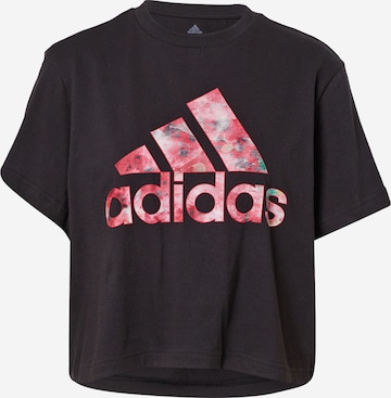 ADIDAS PERFORMANCE Funkcionalna majica 'Zoe Saldana' | črna barva: sprednja stran