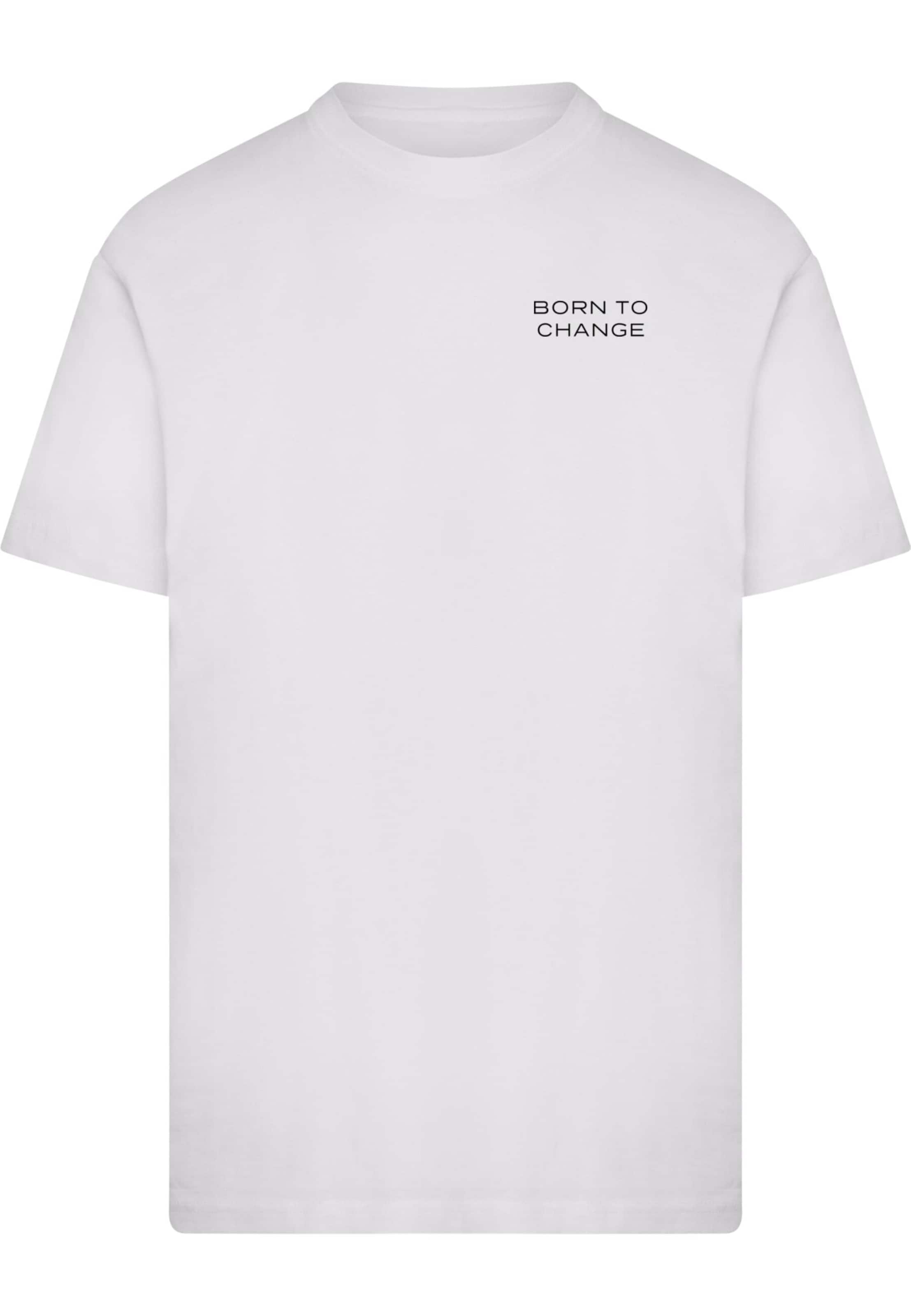 Mister Tee Tričko 'Born To Change' – bílá: přední strana