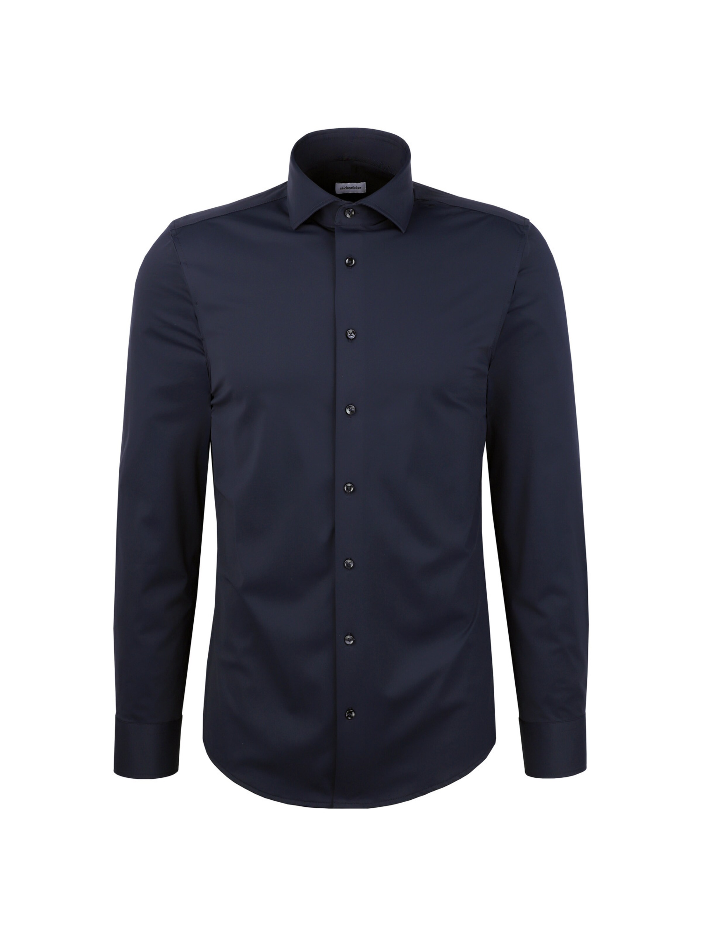 Coupe slim Chemise business 'Uni' SEIDENSTICKER en bleu : devant