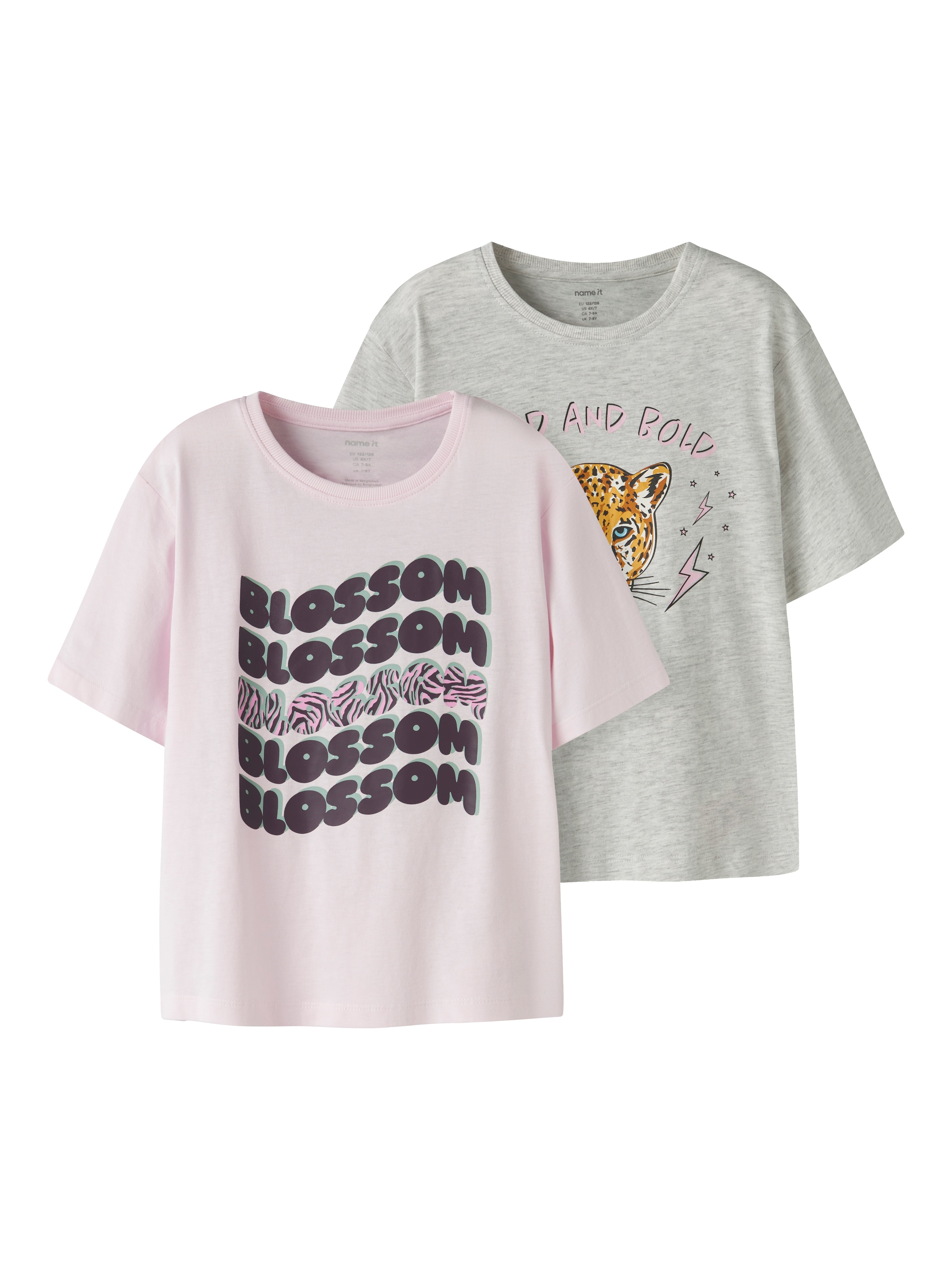 Tricou de la NAME IT pe gri: față