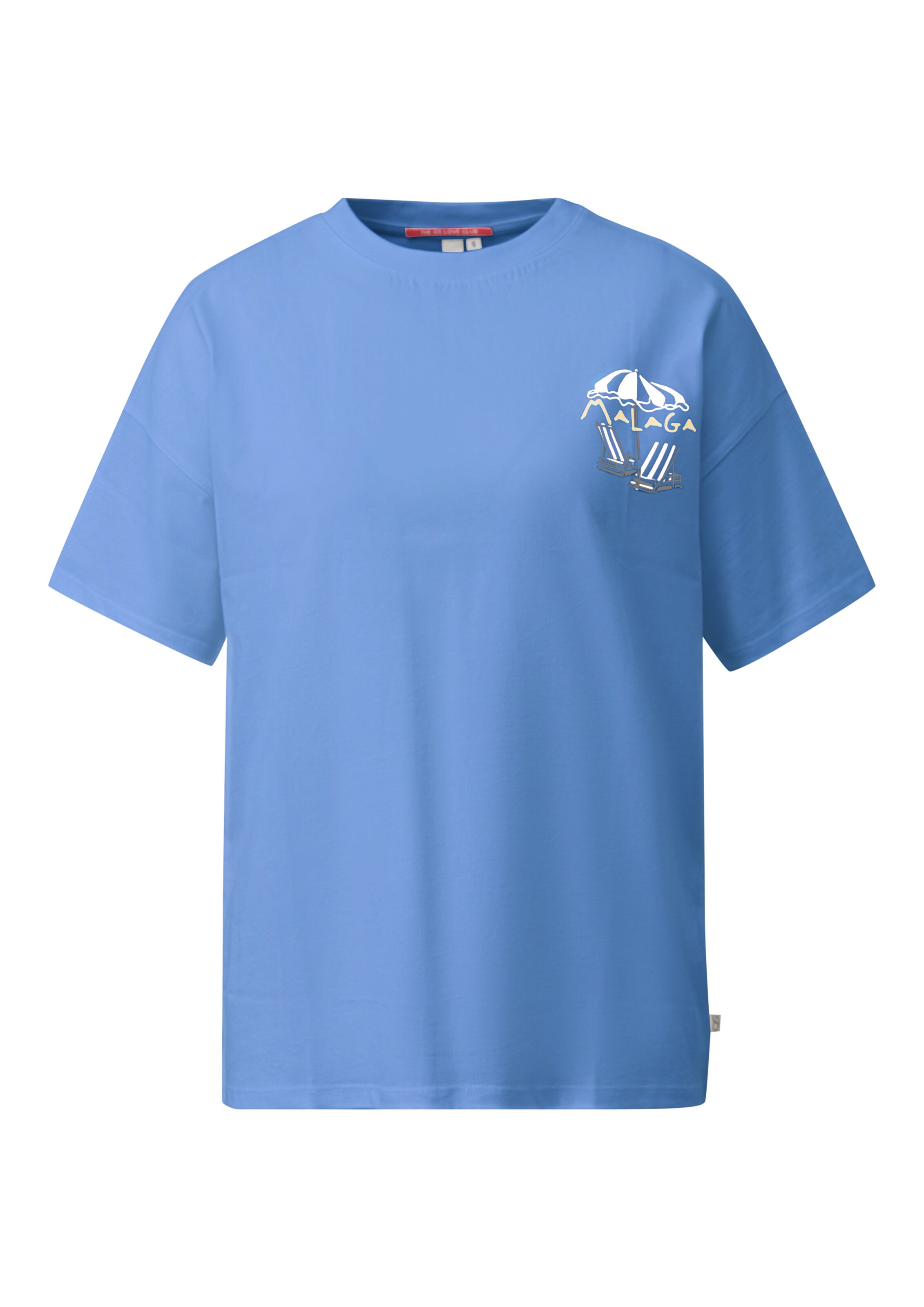 T-shirt QS en bleu : devant