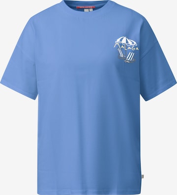 T-shirt QS en bleu : devant
